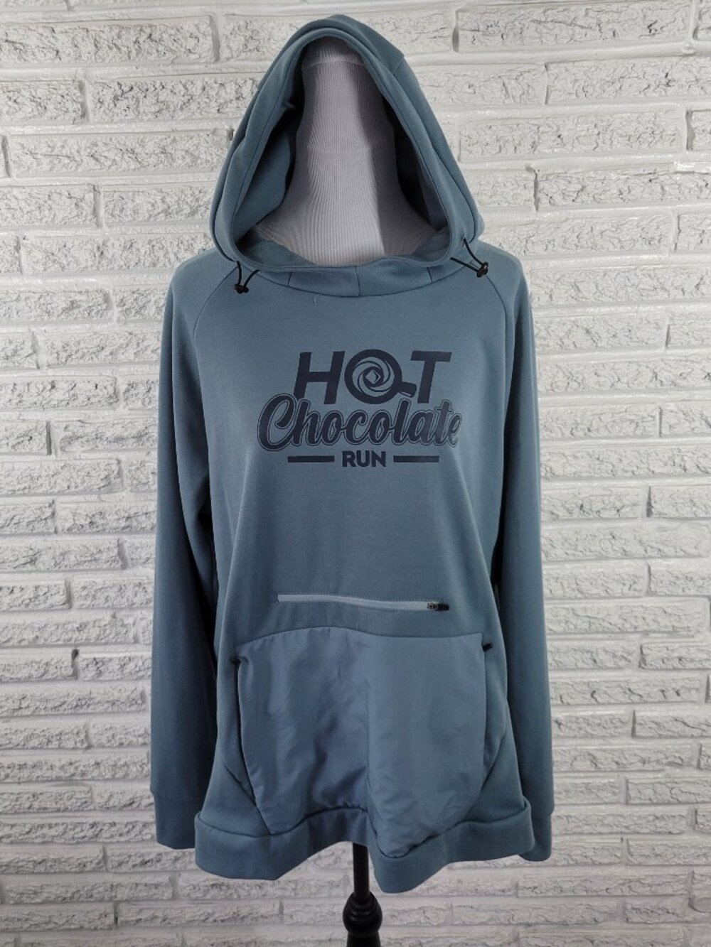 Ventures Endurance XXL Blue Hoodie Womens Plus Hot Chocolate Run Pullover HNGE